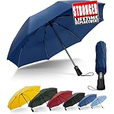 Chakipee Paraguas Plegable Antiviento Hombres - Paraguas Resistente al Viento, Paraguas Autom&aacute;tico Port&aacute;til Compacto de Viaje