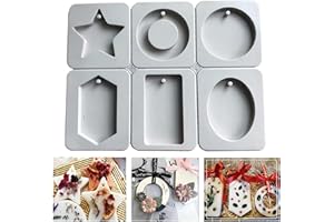 Huianpen - Moldes de jabón, molde de jabón de silicona de 6 cavidades, molde de resina, rectangular, reutilizables, para jabones artesanales, reposterías, muffins, velas, bricolaje artesanal, (gris)