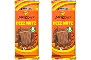 ‎FEASTABLES MrBeast’s Feastables Duopack - Zwei köstliche Schokoladentafeln in einem Briefkastenpaket (Duo (2x) Deez Nutz)