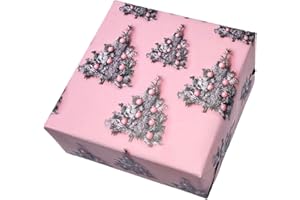 Arkamii - Papel de regalo de 86 x 64 cm, diseño navideño, 3 hojas, formato grande (NA9)