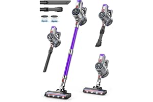 ‎BUTURE PRO 38000Pa/450W Akku Staubsauger, 55 Minuten Lange Laufzeit. Abnehmbaren Akku, HD-Smart-Touchscreen, Großer Staubbehälter, Anti-Tangle-Burste, Staubsauger kabellos für Tierhaare/Teppich/Hartböden