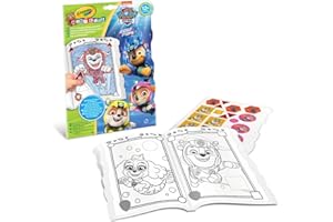 CRAYOLA Mini Kids - Album de coloriage avec autocollants Pat'Patrouille, associer les stickers Paw Patrol avec les formes correspondantes, 1 an, 12 mois, 81-1373