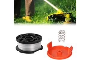 TMRBBESTY Copertura Bobina per Tagliabordi,Filo Decespugliatore,Bobina a Filo per Tagliabordi,Bobina di Ricambio per Tosaerba,Bobine Portafilo per Tagliabordi Black e Decker,Lunghezza 9,144 m,Diametro 1,65 mm
