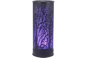 Singeek Wax Melts Warmer 7 Colors Changing Light Metal Forest Design Plug-in Scented Candle Warmer Fragrance Oil Heater Lamp for Home Decor (Colorful Forest)