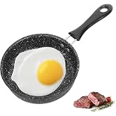 XCRPRT Mini Nonstick Frying Pan Diameter 14 cm for Fried Eggs, Portable for Camping and Gas Cooking