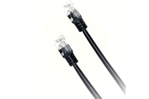 RGB Networks Ltd Super High Speed ADSL + Cable Telephone Extension RJ11-RJ11 10m Cat5e BT Broadband up to 10 Times faster gold plated connector Premium Quality (10M Black)