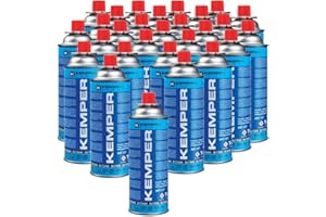 K KEMPER GROUP Kemper Set di 28 Pezzi 577 Cartuccia Gas Butano da 227 gr, Funzionamento Anche in Posizione Orizzontale, Adatta per l'utilizzo su fornelli a Gas da Campeggio Linea Smart