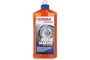 SONAX XTREME żel do polerowania opon (500 ml) pielęgnuje i chroni gumę i opony przed pękaniem i blaknięciem koloru, długotrwały połysk opon | nr art. 02352410