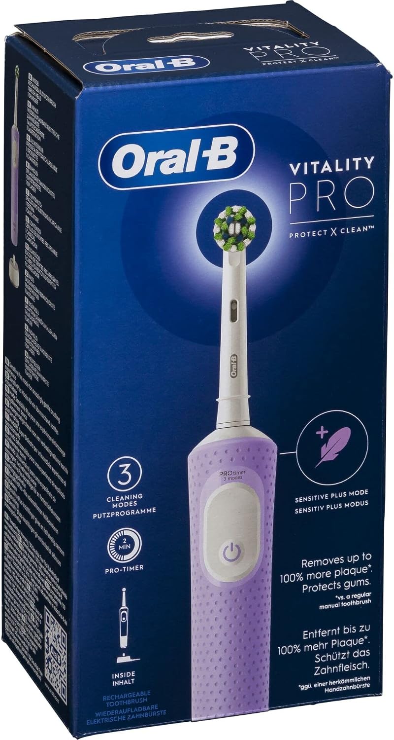 Oral-B Vitality Pro Brosse À Dents Électrique Violette, 1 Brossette