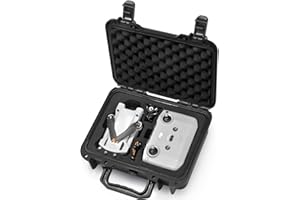 LEKUFEE Estuche Rígido Portátil Impermeable para dji Mini 4 Pro/dji Mini 3 Pro/Mini 3 Drone/dji RC N2/RC N1 y dji Mini 3 Accesorios (Solo Maleta)(No para dji RC/RC 2)