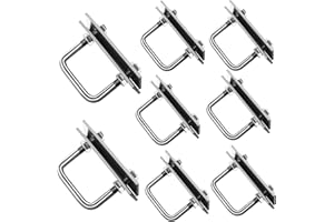 OBQCARE Bulloni a U Acciaio inox, 304 Acciaio Inossidabile Bullone U, U Bolt Con Dado Piastra Telaio E Rondella, per Giardino, Cortile, Fissazione della Conduttura, RV, Fissazione Solare