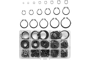 LEMIYOO 510 Stück Sicherungsringe Set, Sprengring Metall C-Clip, Seegering Sortiment 19 Typen Sicherungsscheiben Für wellen(Φ3/4/5/6/7/8/9/10/12/14/16/18/20/22/24/26/28/30/32mm)