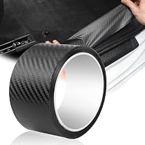2 Rouleaux De Film Carbone Adhésif 3 Cm X 5 M – Protection Seuils De Portière, Antidérapant