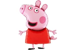 TOYLAND 37-Zoll-riesiger riesiger Größe Peppa-Schwein-Charakter-Folien-Ballon - Kinderparty-Ballone
