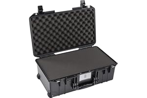 Pelican Air 1535 - Custodia con schiuma (edizione 2020 con chiusura a pulsante), colore: Nero