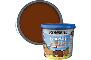 RONSEAL RSLFLPPMO5L 5 Litre Fence Life Plus Paint - Medium Oak