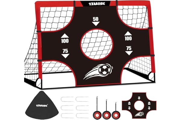 But de Football pour Enfants 3 en 1 - Cage de Foot Enfant Exterieur avec Sac de Transport 120 * 90 * 90cm Cages et Mini Buts Idéal pour Le Jardin
