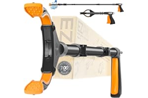 EZPIK® Pinza Recoge Objetos de 100 cm - Mano Extensible con Imán Telescópico - Regalos para Ancianos, Personas Mayores y Minusválidos - para Basura y Fruta [Negro, 1 Unidad]