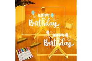 HUIKUANGEU Tavoletta Grafica,2 Pezzi Lavagna Magica 30x20cm,Lavagna Luminosa per Disegnare,Acrylic LED Writing Message Board with Light,Lavagnetta in Acrilico con Luci a Led,per Ufficio,Scuola,Casa,Caffè