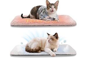 Pet Prime Cat Window Sill Mat with Removable Covers Noise-Free Foam, Breathable Mesh and Plush Fleece All-Season Cat Bed for Indoor Kitten Non-Slip 35.5x11.5
