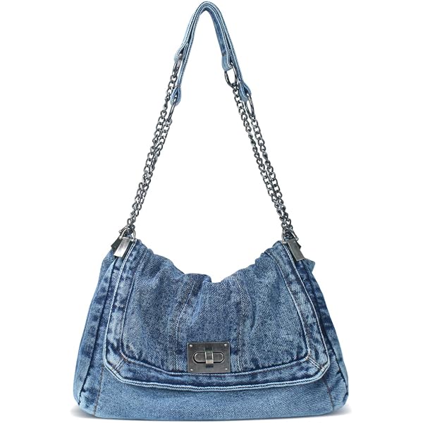 Borsa A Tracolla Donna In Denim Y2K Con Strass - Stile Jeans Vintage E Luccicante - 2