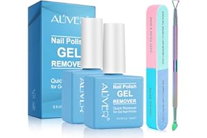 HUALIJIA Magic Remover Semipermanente, 2 PCS Remover Semipermanente Unghie con Nail Buffer Blocco e Raschietto Polacco - Rimuovi Semipermanente Unghie, Rimuovere Facilmente e Rapidamente Smalto Semipermanente