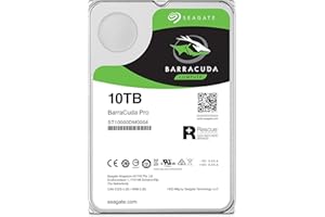 ‎SEAGATE Seagate BarraCuda Pro Performance ST10000DM0004 Interne Festplatte SATA HDD 10TB 6GB/s 256MB Cache 3,5 Zoll