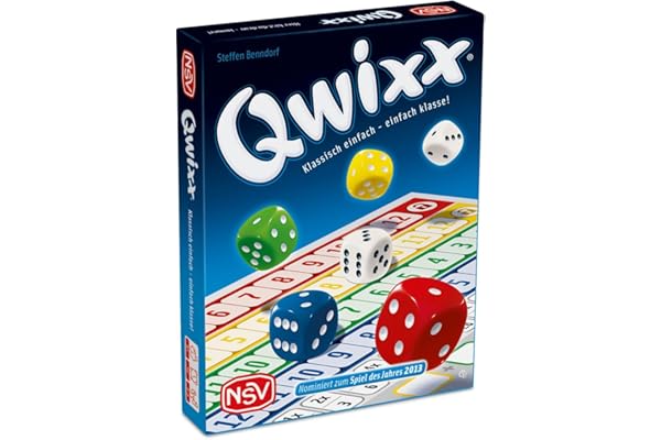 NSV 4015 08819908015 Qwixx Tärningsspel, 10.6 x 2.5 x 13.4 cm