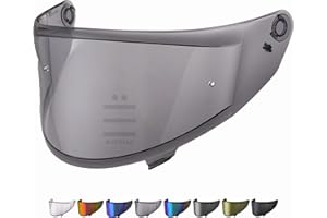 Everalo Visiera Compatibile con Suomy Speedstar - Stellar - Track1 - Tx Pro - Track - Visiera Casco Suomy Compatibile - Pinlock e Tear Off Ready (Fume' Chiaro)