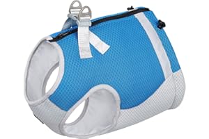 POO4KARK 1 Stück Sommer-Hundeweste, sofortige Hundekleidung, atmungsaktives Hundekostüm für Spaziergänge, Hunde-Shirts, Sommer-Tanktop, Eisweste für kleine Hunde, Katzen, Spaziergänge, Zubehör (Blue, S)