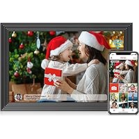 FRAMEO WiFi Digitaler Bilderrahmen, 10,1 Zoll Digitaler Bilderrahmen, Eingebauter 32GB Speicher, 1280x800 IPS LCD Touchscreen