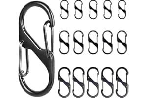 JOYSKY S karabińczyk mini karabińczyk metalowy podwójny karabińczyk