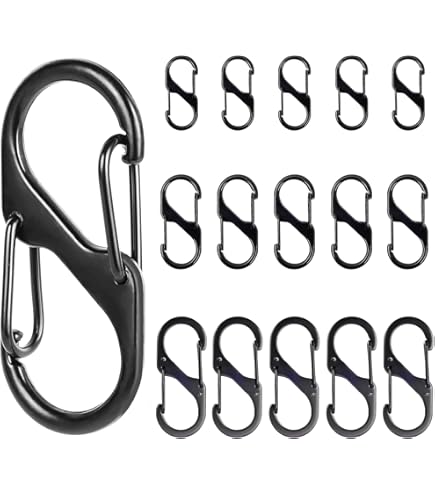 Ziyonix 30 Pièces Mousquetons En Forme De S, 32mm Petit Mousqueton