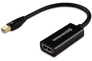 Cable Matters Mini DisplayPort to HDMI Adapter (Mini DP to HDMI) in Black - Thunderbolt and Thunderbolt 2 Port Compatible