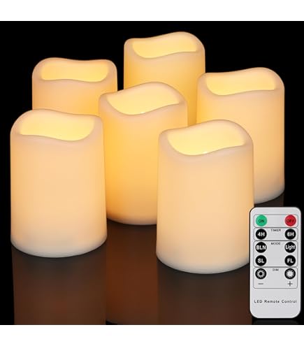 Candela LED Flamme Striscia, Verde, 25 Cm, Batteria A Cera Set Da 2 - Foto 4