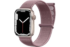 Maledan Nylonowy pasek kompatybilny z Apple Watch 44 mm, 38 mm, 42 mm, 40 mm, 41 mm, 45 mm, 49 mm, regulowany, sportowy, kompatybilny z iWatch Series 9, 8, 7, 6, 5, 4, 3, 2, 1, SE