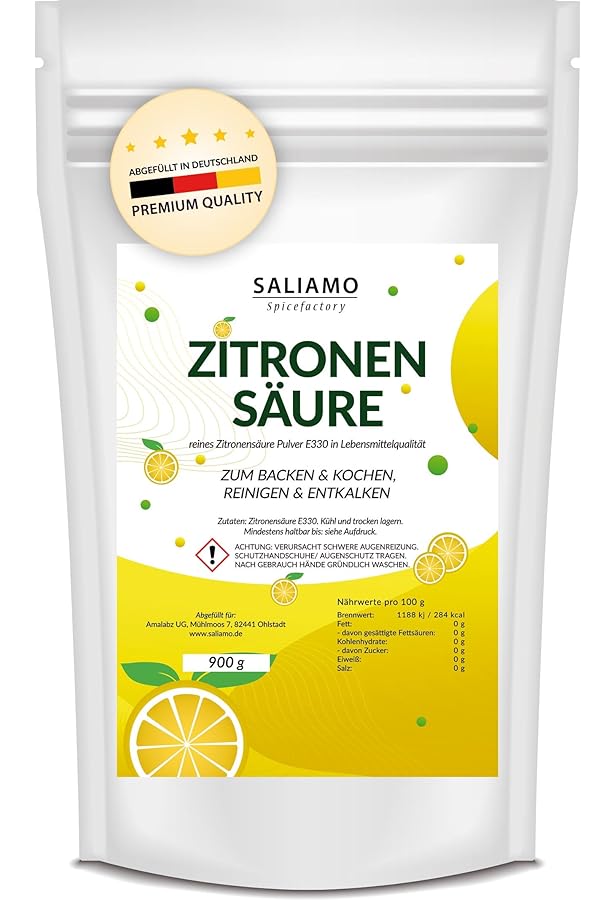 E330 Entkalker Lebensmittelqualität Zitronensäure Monohydrat E330 – 2 Kg Beutel In Lebensmittelqualität, Ideal Zum Entkalken Zitronensäure Pulver 1kg - Foto 6