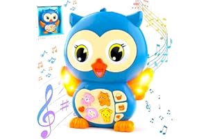 TOY VILLE Interactive Toddler Toys OWL Baby Toys 6 to 12 months – Multifunctional Baby toys 0-6 months - Toddler Toy - Baby Boy gifts Baby toys 1 year old boy toys - Best baby toys 6 to 12 months - Toddler Toys