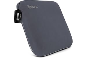 SNUGL Sofa Cushions 50cm x 50cm – Cushions with Covers Included – Memory Foam Sofa Pillows – Velvet Cushion – Hypoallergenic Washable Cover (Large Light Grey – 1 Cushion)