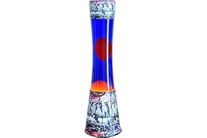 AHCCSD Lava Lamp,16 Inch Big Lava Lamps-Decal Base Colormax Graffiti Arts with Orange Wax in Purple Liquid Motion Lamps for Kids-Home Office Decor Great Gift for Women and Girls.…