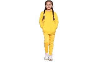 GW CLASSY OUTFIT Boys Girls Pullover Tracksuit Kids Unisex Hoodie With Sweatpants Sports Activewear Fleece Tracksuits Set