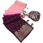 BRAHMAKHODAL Dola Silk Bandhani Saree Super Two Tone Color Rich Zari Weaving Border With Blouse Piece