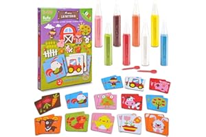 Sabbiarelli Sand-it For Fun - Kit La Fattoria Memory, Set Creativo di Sand Art per Bambini 3+: 30 Tessere Adesive A4 e 8 Penne di Sabbia Colorata, Gioco 2 in 1 Memory e Sandpainting, Attività Manuale