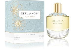 Elie Saab Girl of Now 90 ml – Eau de Parfum de Mujer – Fragancia Floral Gourmand – Adictivas Notas de Almendra, Flor de Azahar y Pachulí – Botella de Cristal Transparente