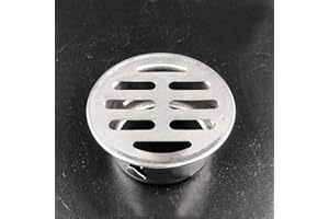 Pilipane Stainless Steel Balcony Outdoor Pool Deck Drain Strainer Cover,Floor Drain Filter, Balcony Anti blocking Floor Drain for Outdoor Yard Use (50#), Floor Drain Balcony Pool Deck Strainer
