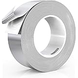 LLPT Nastro in lamina di alluminio 5cm x 50m 3.94 Mil Adesivo resistente per alte temperature HVAC Sigillante Nastro adesivo