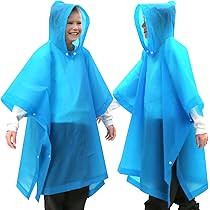 Poncho Impermeabili Con Cappuccio E Maniche – Pack Da 50, HDPE, Per Escursioni, Picnic, Sport