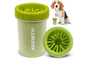 Dexas MudBuster Portable Dog Paw Cleaner, Medium, Green, PW710383