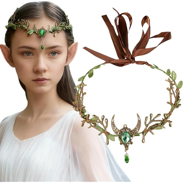 Corona Elfica Viola Con Farfalle E Viticci – Copricapo Fata Per Eventi Rinascimentali E Cosplay, Accessorio Unisex
