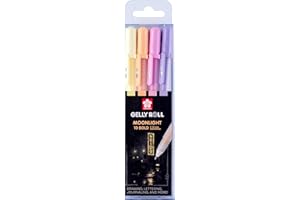 SAKURA Gelly Roll Moonlight Gel Pen Set Sunrise | 4 Opaque Pastel Colours | Pens for Writing, Drawing, Journalling & Crafts